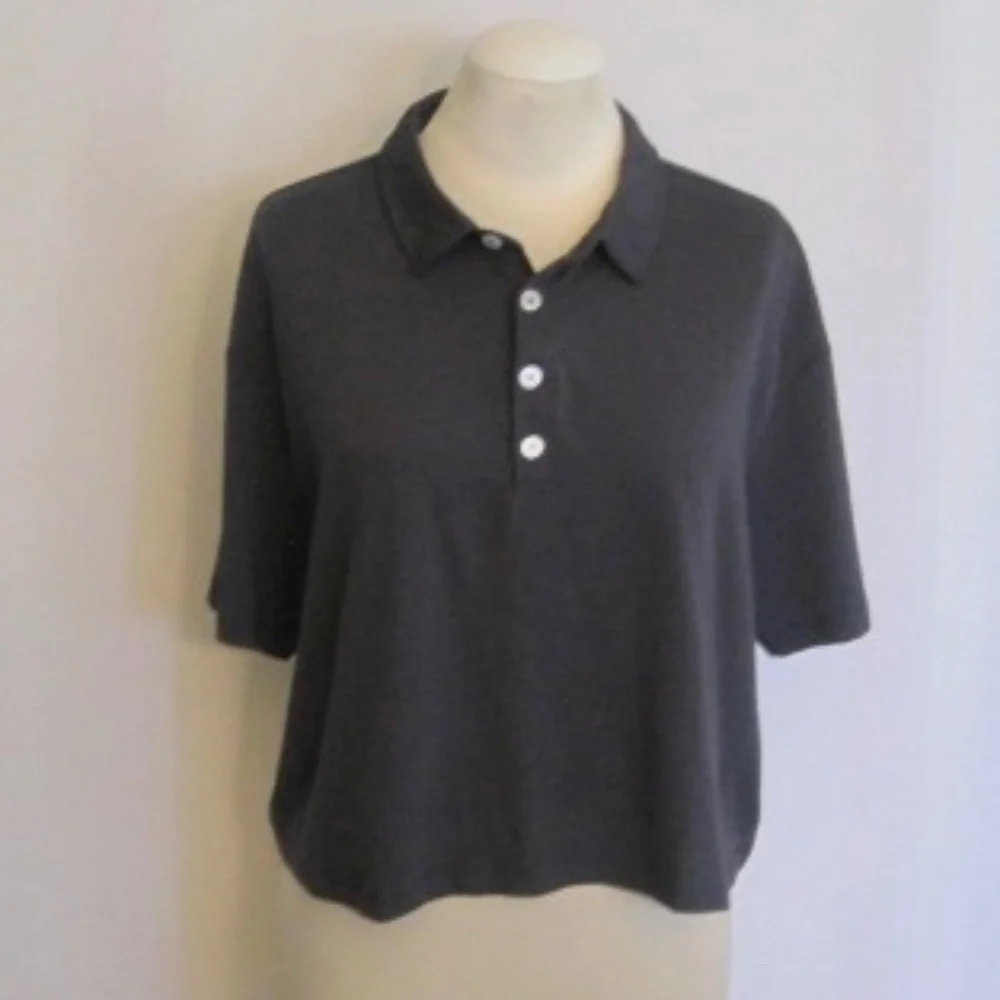 Fabletics Boxy Short Sleeve Polo Shirt - Picture 4 of 12
